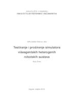 prikaz prve stranice dokumenta Testiranje i proširenje simulatora višeagentskih heterogenih robotskih sustava