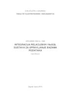 prikaz prve stranice dokumenta Integracija relacijskih i NoSQL sustava za upravljanje bazama podataka