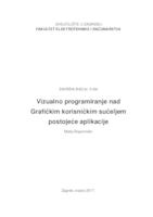 prikaz prve stranice dokumenta Vizualno programiranje nad Grafičkim korisničkim sučeljem postojeće aplikacije