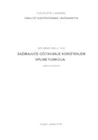 prikaz prve stranice dokumenta Sažimajuće očitavanje korištenjem spline funkcija