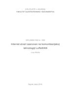 prikaz prve stranice dokumenta Internet stvari zasnovan na komunikacijskoj tehnologiji LoRaWAN