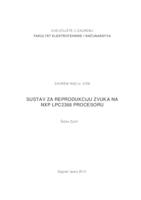 prikaz prve stranice dokumenta Sustav za reprodukciju zvuka na NXP LPC2368 procesoru