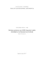 prikaz prve stranice dokumenta Sinteza pulsova za UWB impulsni radio temeljena na Gaussovoj funkciji