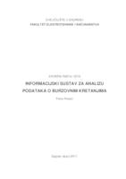 prikaz prve stranice dokumenta Informacijski sustav za analizu podataka o burzovnim kretanjima