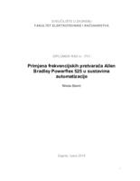 prikaz prve stranice dokumenta Primjena frekvencijskih pretvarača Allen Bradley Powerflex 525 u sustavima automatizacije