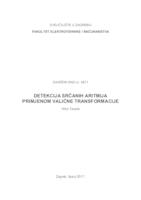 prikaz prve stranice dokumenta Detekcija srčanih aritmija primjenom valićne transformacije