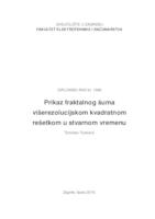 prikaz prve stranice dokumenta Prikaz fraktalnog šuma višerezolucijskom kvadratnom rešetkom u stvarnom vremenu