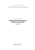 prikaz prve stranice dokumenta Fleksibilni fotonaponski panel u električnom automobilu