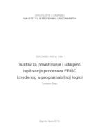 prikaz prve stranice dokumenta Sustav za povezivanje i udaljeno ispitivanje procesora FRISC izvedenog u programabilnoj logici