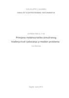 prikaz prve stranice dokumenta Primjena metaheuristike simuliranog hlađenja kod rješavanja p-median problema