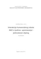 prikaz prve stranice dokumenta Interakcija humanoidnog robota NAO s ljudima: upoznavanje i jednostavan dijalog