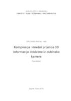 prikaz prve stranice dokumenta Kompresija i mrežni prijenos 3D informacije dobivene iz dubinske kamere