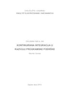 prikaz prve stranice dokumenta Kontinuirana integracija u razvoju programske podrške