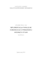 prikaz prve stranice dokumenta Implementacija paralelne komunikacije s primjenom u Internetu stvari