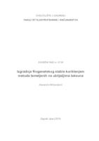 prikaz prve stranice dokumenta Izgradnja filogenetskog stabla korištenjem metoda temeljenih na obilježjima taksona