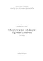 prikaz prve stranice dokumenta Edukativna igra za podučavanje sigurnosti na Internetu