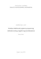 prikaz prve stranice dokumenta Analiza stabilnosti pojasno-propusnog nefosterovskog negativnog kondenzatora