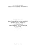 prikaz prve stranice dokumenta Implementacija industrijskih protokola u sustavu s distribuiranim senzorskim i aktuatorskim čvorovima