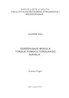 prikaz prve stranice dokumenta Određivanje modula torzije pomoću torzijskog njihala
