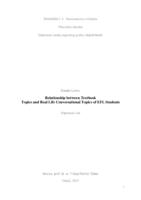 prikaz prve stranice dokumenta Relationship between Textbook Topics and Real Life Conversational Topics of EFL Students