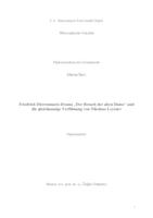 prikaz prve stranice dokumenta Friedrich Duerrenmatts Drama "Der Besuch der alten Dame" und die gleichnamige Verfilmung von Nikolaus Leytner