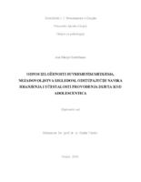 prikaz prve stranice dokumenta Odnos izloženosti suvremenim medijima, nezadovoljstva izgledom, odstupajućih navika hranjenja i učestalosti provođenja dijeta kod adolescenata