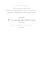 prikaz prve stranice dokumenta EFL learners' perception of pronunciation instruction