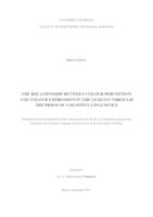 prikaz prve stranice dokumenta The Relationship between Colour Perception and Colour Expression in the Lexicon through the Prism of Cognitive Linguistics