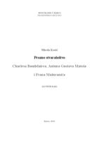 prikaz prve stranice dokumenta Prozno stvaralaštvo Charlesa Baudelairea, Antuna Gustava Matoša i Frana Mažuranića