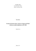 prikaz prve stranice dokumenta Europska prijestolnica kulture i kulturne strategije grada Rijeke s obzirom na riječku kandidaturu za EPK 2020