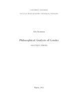prikaz prve stranice dokumenta Philosophical Analysis of Gender