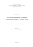 prikaz prve stranice dokumenta Intercultural Communication and Language Learning: Insights of Pupils in Secondary Schools