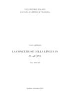 prikaz prve stranice dokumenta La concezione della lingua in Platone