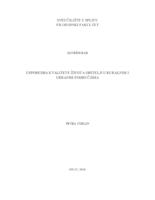 prikaz prve stranice dokumenta Usporedba kvalitete života obitelji u ruralnim i urbanim područjima