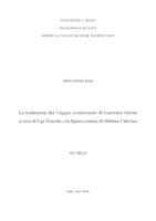 prikaz prve stranice dokumenta La traduzione del Viaggio sentimentale di Laurence Sterne a cura di Ugo Foscolo e la figura comica di Didimo Chierico