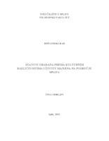 prikaz prve stranice dokumenta Stavovi građana prema kulturnim različitostima i životu manjina na području Splita