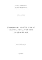 prikaz prve stranice dokumenta SCENSKA LUTKA KAO POTICAJ SOCIO-EMOCIONALNOM RAZVOJU DJECE PREDŠKOLSKE DOBI