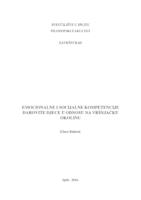 prikaz prve stranice dokumenta Emocionalne i socijalne kompetencije darovite djece u odnosu na vršnjačku okolinu
