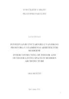 prikaz prve stranice dokumenta Povezivanje unutarnjeg i vanjskog prostora u stambenoj arhitekturi moderne