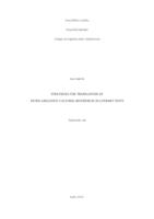 prikaz prve stranice dokumenta STRATEGIES FOR TRANSLATION OF EXTRA-LINGUISTIC CULTURAL REFERENCES IN LITERARY TEXTS