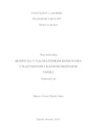 prikaz prve stranice dokumenta Hospitali u dalmatinskim komunama u razvijenom i kasnom srednjem vijeku