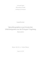 prikaz prve stranice dokumenta Sprachbiographien neuer kroatischer Arbeitsmigranten aus der Požegaer Umgebung