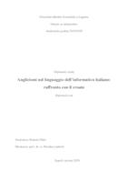 prikaz prve stranice dokumenta Anglicismi nel linguaggio dell'informatica italiano