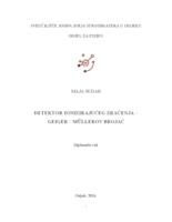 prikaz prve stranice dokumenta Detektor ionizirajučeg zračenja - Geiger - Mullerov brojač