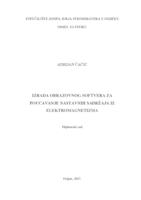 prikaz prve stranice dokumenta Izrada obrazovnog softvera za poučavanje nastavnih sadržaja iz elektromagnetizma