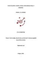 prikaz prve stranice dokumenta Monte Carlo studija atmosferske prodornosti visokoenergijskih kozmičkih protona