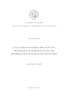 prikaz prve stranice dokumenta Evaluation of water matrix effect on degradation of pharmaceuticals and determination of degradation mechanism