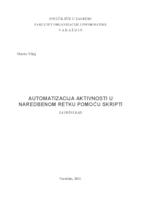 prikaz prve stranice dokumenta Automatizacija aktivnosti u naredbenom retku pomoću skripti