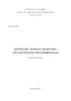 prikaz prve stranice dokumenta Napredne tehnike objektno-orijentiranog programiranja
