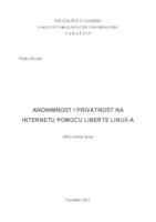 prikaz prve stranice dokumenta Anonimnost i privatnost na Internetu pomoću Liberte Linuxa